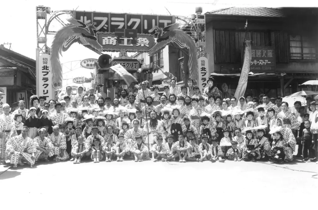 昔の和歌山の商店街の商人達